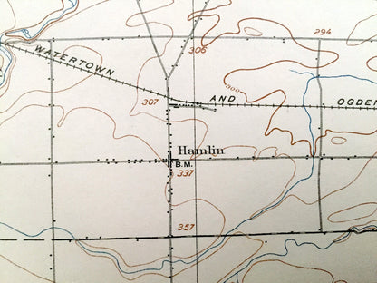 Antique Hamlin, New York 1899 US Geological Survey Topographic Map - Clarkson, Parma, Murray, Kendall, Troutburg, Hilton, Morton, Greece