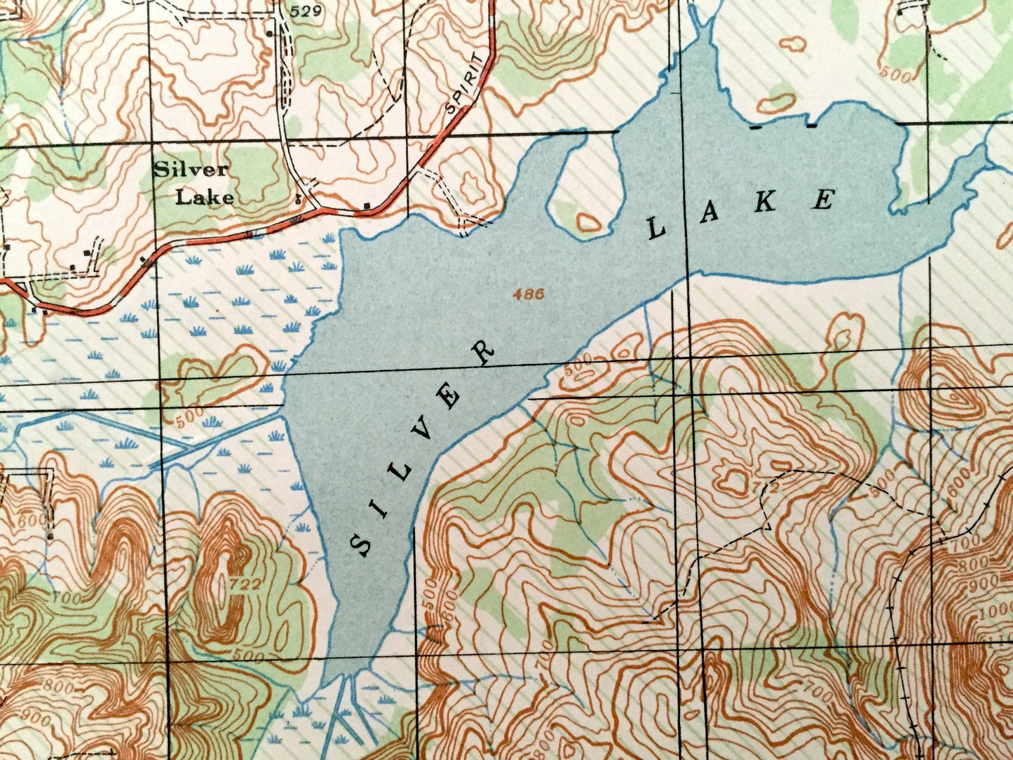 Antique Castle Rock, Washington 19341 US Geological Survey Topographic Map – Cowlitz, Lewis County, Vader, Olequa, Toledo, Winlock Toutle WA
