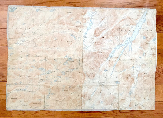 Antique Indian Lake & West Canada Lakes, New York 1920's US Geological Survey Topographic Map – Adirondacks, Pleasant, Arieta Cedar River NY