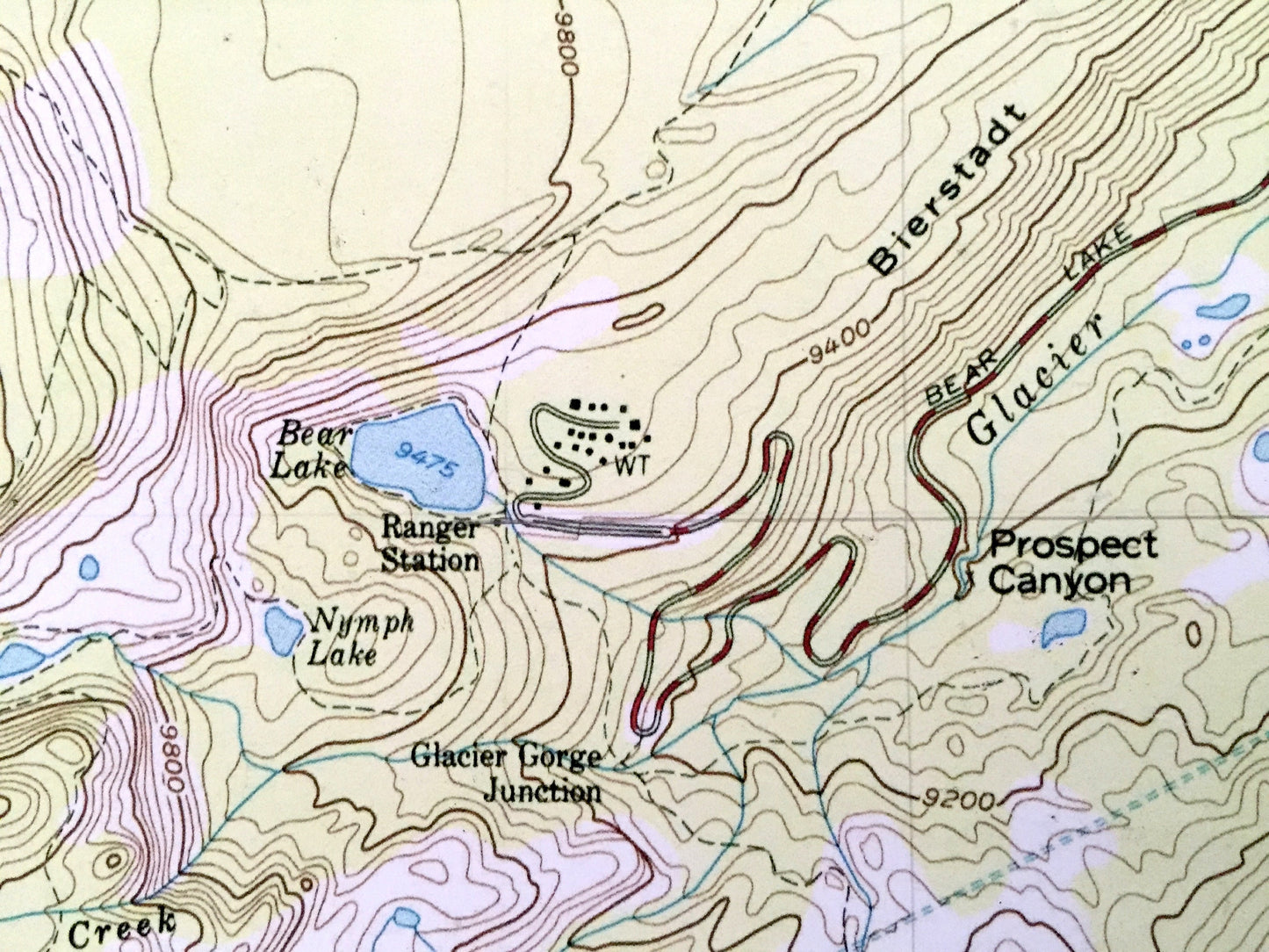 Antique McHenrys Peak, Colorado 1957 US Geological Survey Topographic Map – Rocky Mountains, Boulder, Larimer County, Spruce, Chaos Canyon