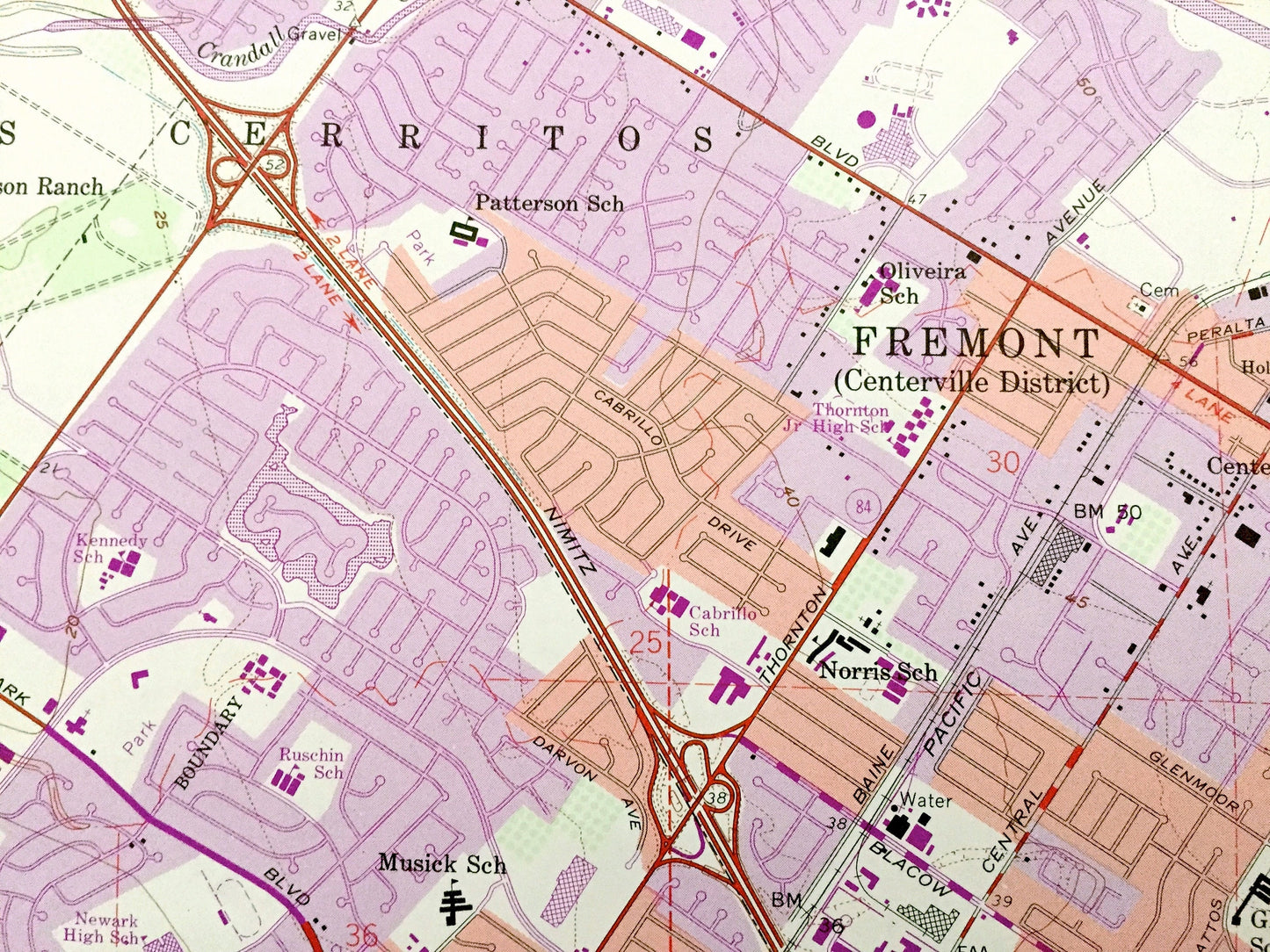 Antique Newark, California 1959 US Geological Survey Topographic Map – Alameda, San Mateo County, Hayward, Fremont, San Francisco Bay