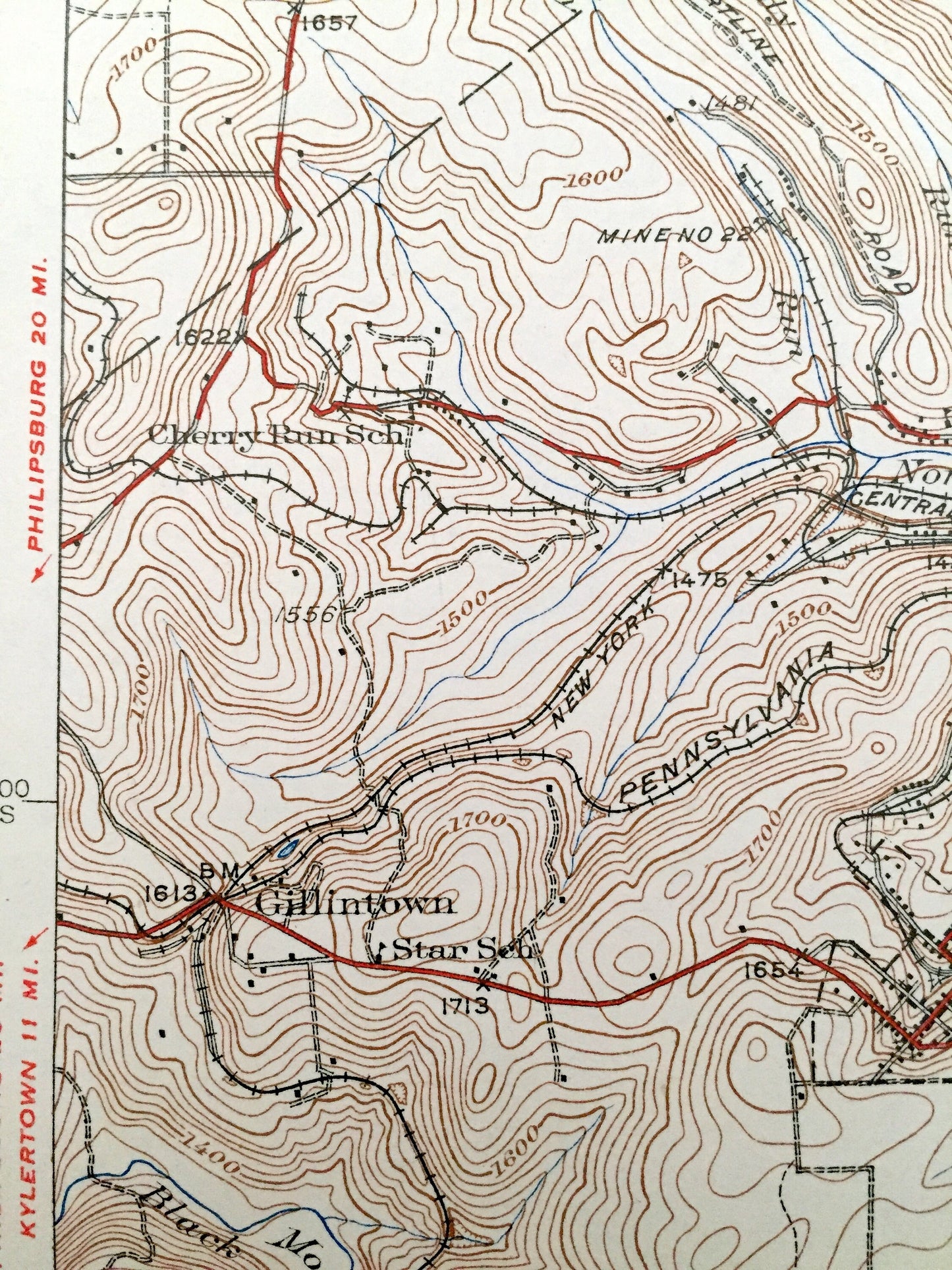 Antique Snow Shoe, Pennsylvania 1931 US Geological Survey Topographic Map – Centre, Clinton County Union, Boggs, Burnside, Beech Creek, PA