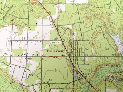 Antique Fort Barrancas, Florida 1941 US Geological Survey Topographic Map – Escambia County, Seaglades, Pleasant Grove, Pensacola, Alabama