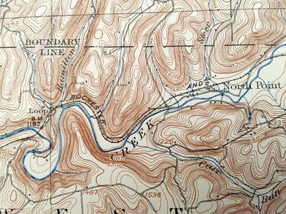 Antique Smicksburg, Pennsylvania 1909 US Geological Survey Topographic Map - Wayne, West Mahoning, Redbank, Ringgold, Porter, Oliver, Perry