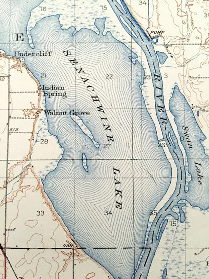 Antique Lacon, Illinois 1937 US Geological Survey Topographic Map – Henry, Sparland, Senachwine, Putnam, Bureau, Marshall, Magnolia, Steuben