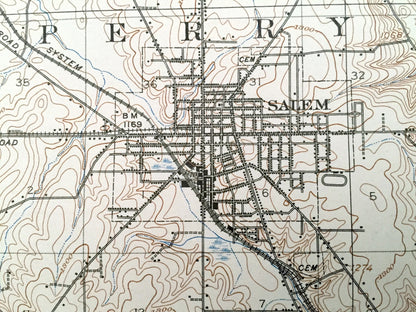 Antique Lisbon, Ohio 1909 US Geological Survey Topographic Map - Mahoning, Columbiana County, Smith, Berlin, Goshen, Green, Butler, Salem OH