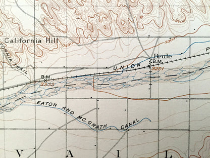 Antique Ogalalla, Nebraska 1900 US Geological Survey Topographic Map – Vail, Brule, Chase, Logan, Whitetail, Lonergan Brooking Blue Creek NE