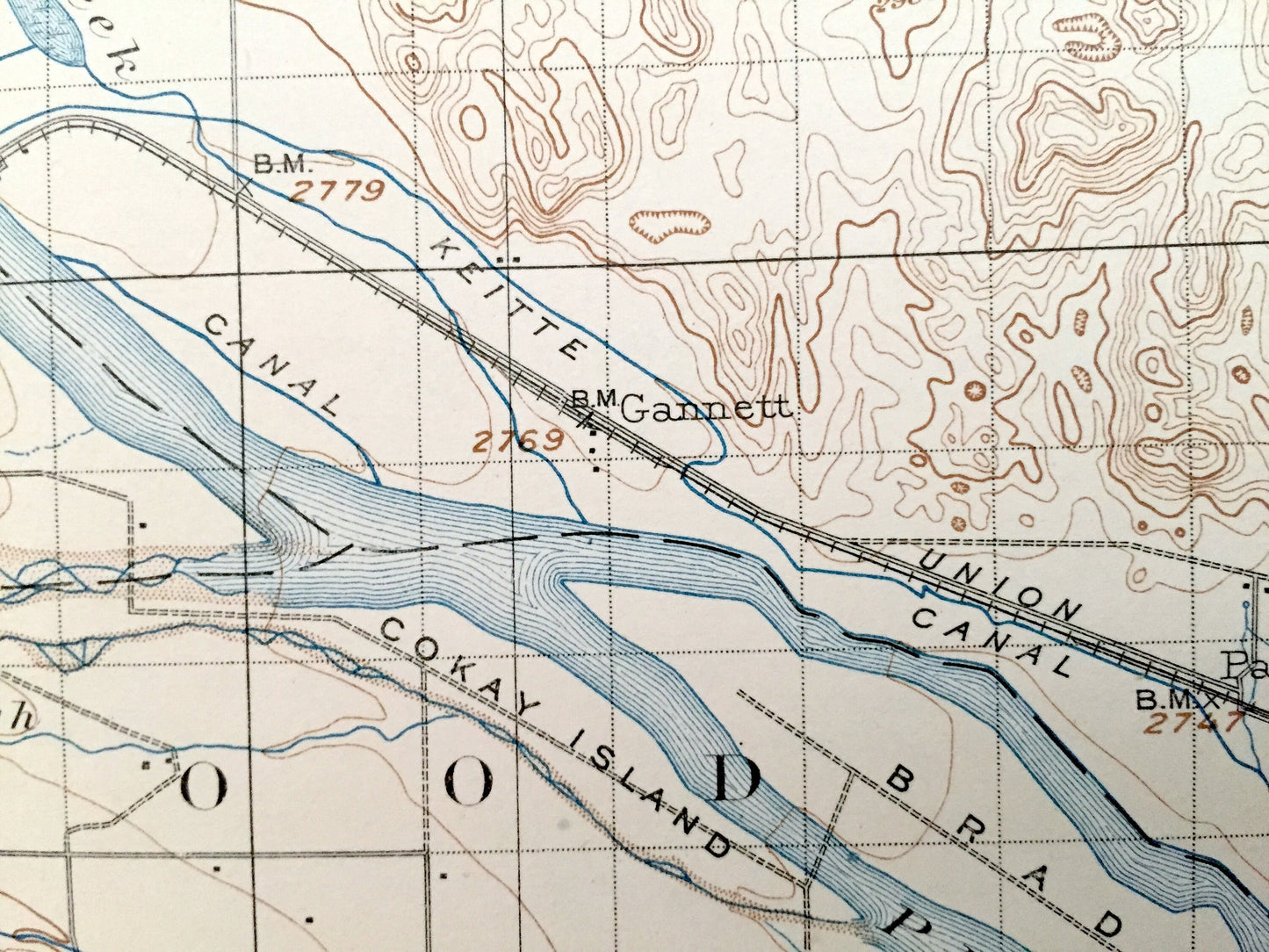 Antique North Platte, Nebraska 1902 US Geological Survey Topographic Map – Nichols, Hinman, Hall, Osgood, Miller Maxwell Cottonwood Plant NE