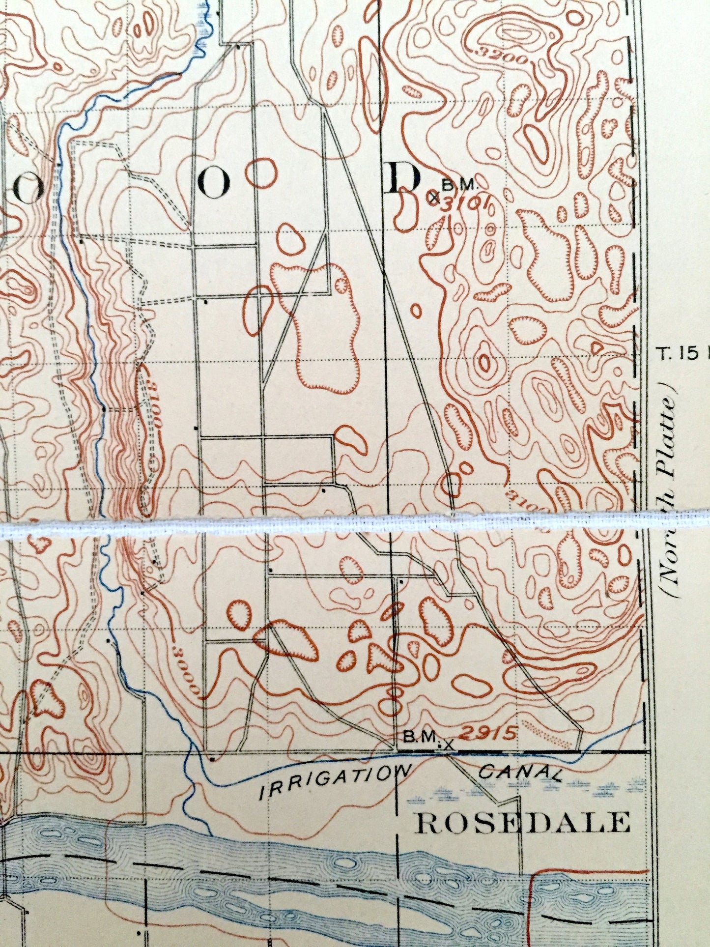 Antique Paxton, Nebraska 1901 US Geological Survey Topographic Map – Whitewater, Birdwood, Nichols, Sunshine, Sutherland, Nowell Rosedale NE