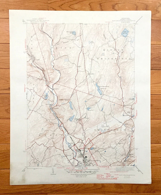 Antique East Stroudsburg, Pennsylvania 1947 US Geological Survey Topographic Map – Monroe County, Paradise, Price, Poconos, Stroud, PA