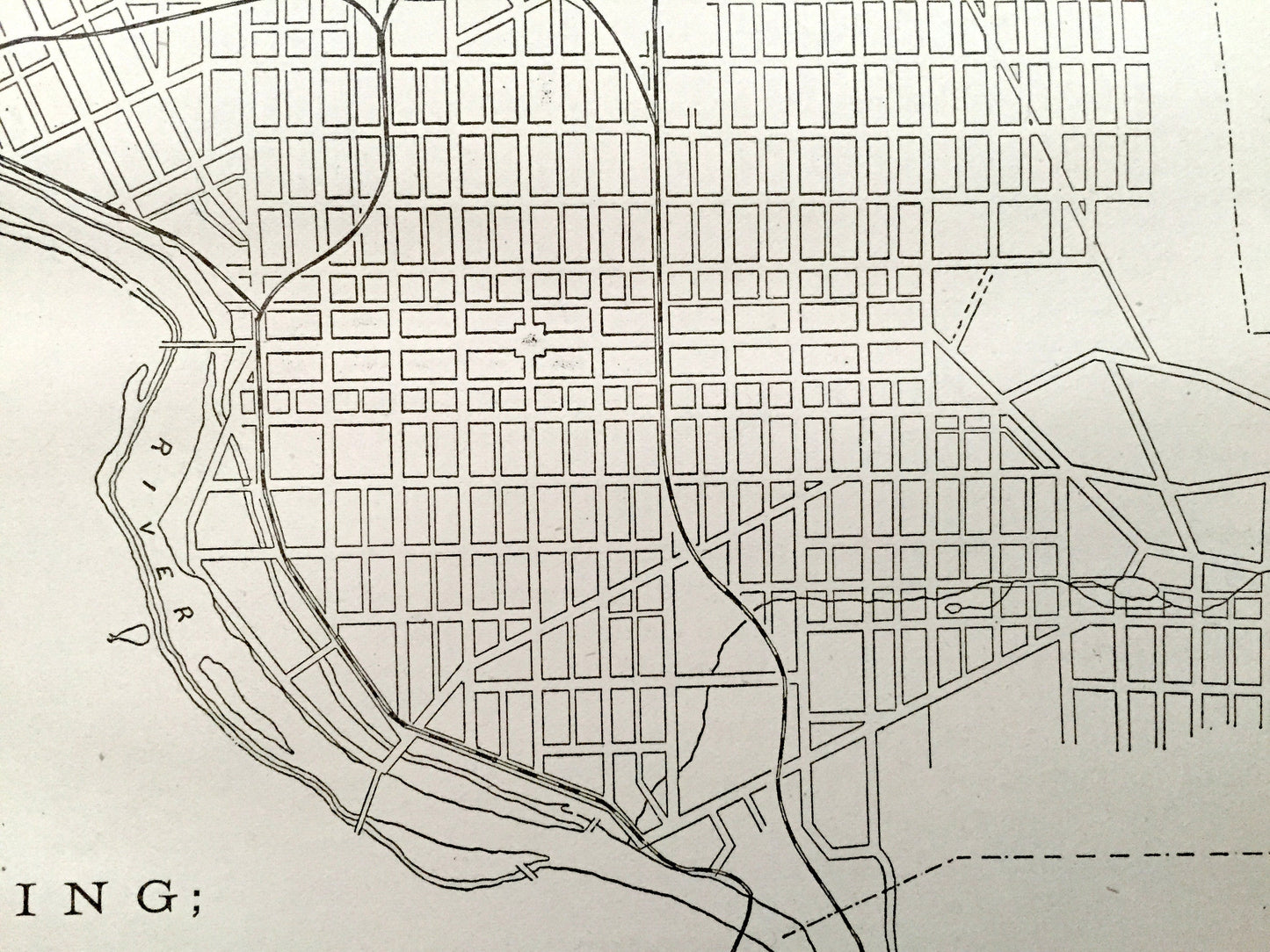 Antique Reading, Pennsylvania Map from 1880 Census – Berks County, Schuylkill River, Hampden Park, Penn Street, Hardware Company, PA
