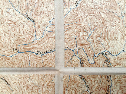 Antique Tujunga, California 1900 US Geological Survey Topographic Map – Los Angeles County, National Forest, San Gabriel Mountains, Acton CA