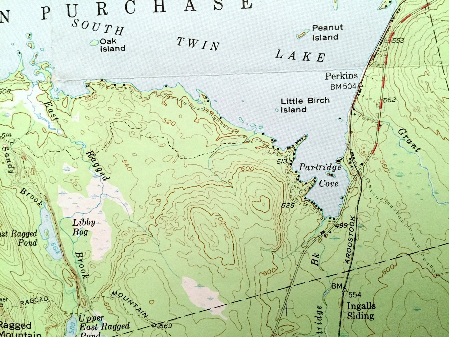 Antique Norcross, Maine 1951 US Geological Survey Topographic Map – Pemadumcook, Millinocket, Mary-Jo, Ambajejus Lake, Penobscot Piscataquis
