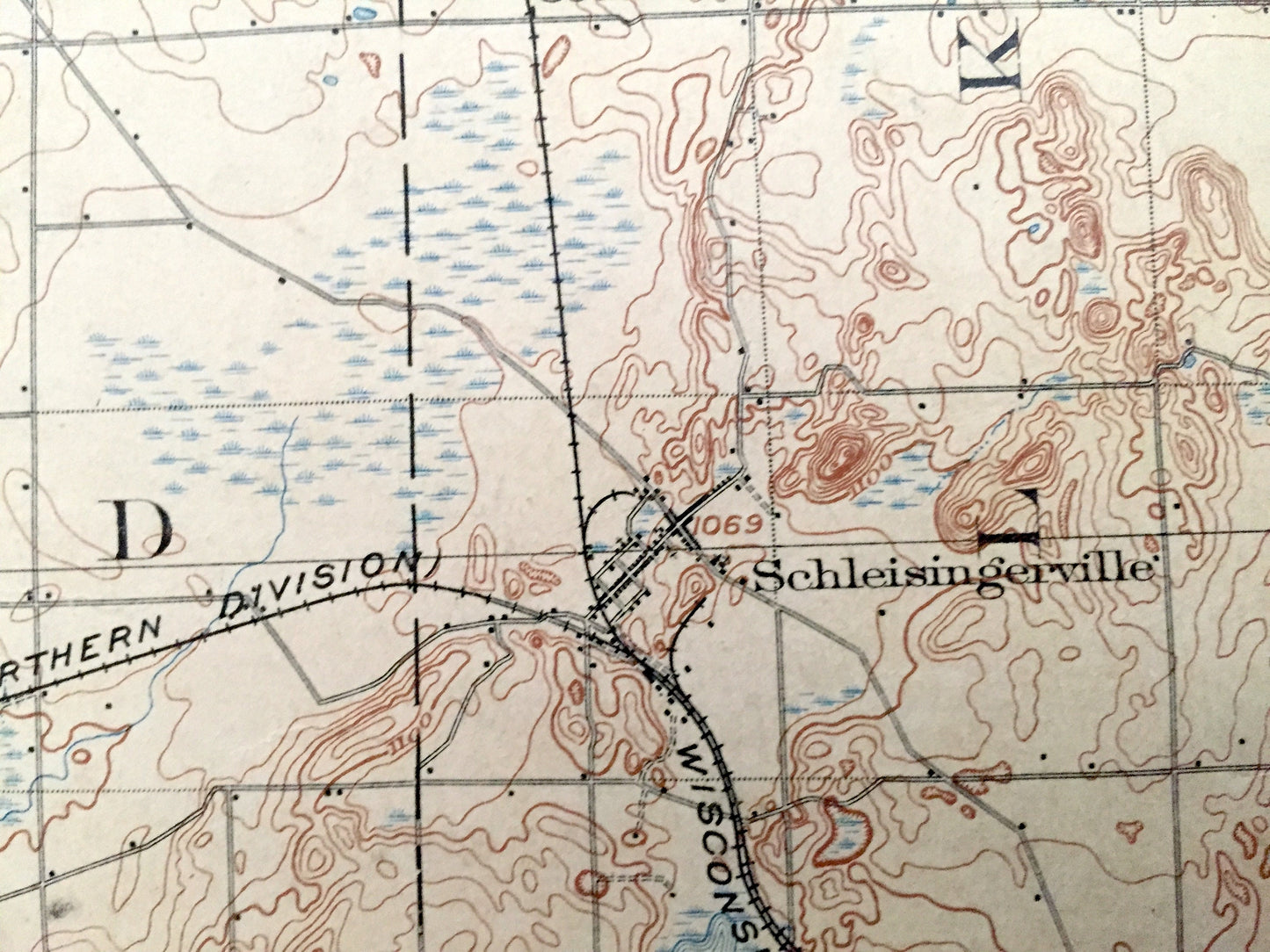 Antique Hartford, Wisconsin 1888 US Geological Survey Topographic Map – Washington, Dodge County, Richfield, Erin, Ashippun, Rubicon Polk WI