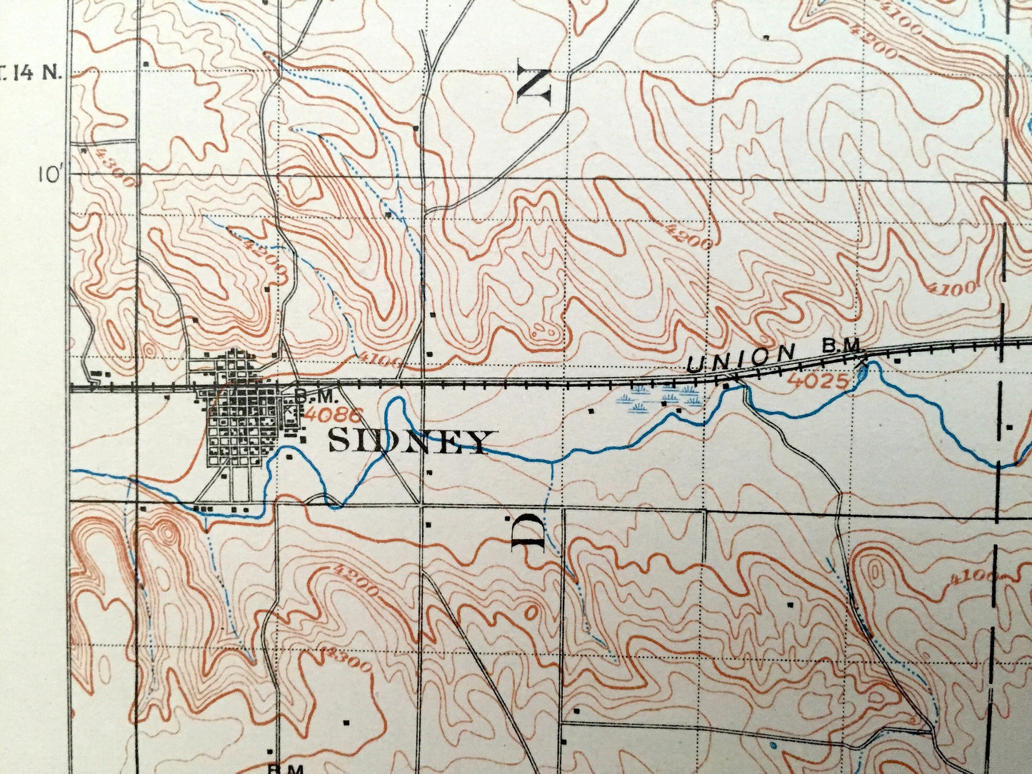 Antique Sidney, Nebraska 1899 US Geological Survey Topographic Map – Colton, Lodgepole, Chappell, Green, Eagle, Rush Creek, Davison Lisco NE