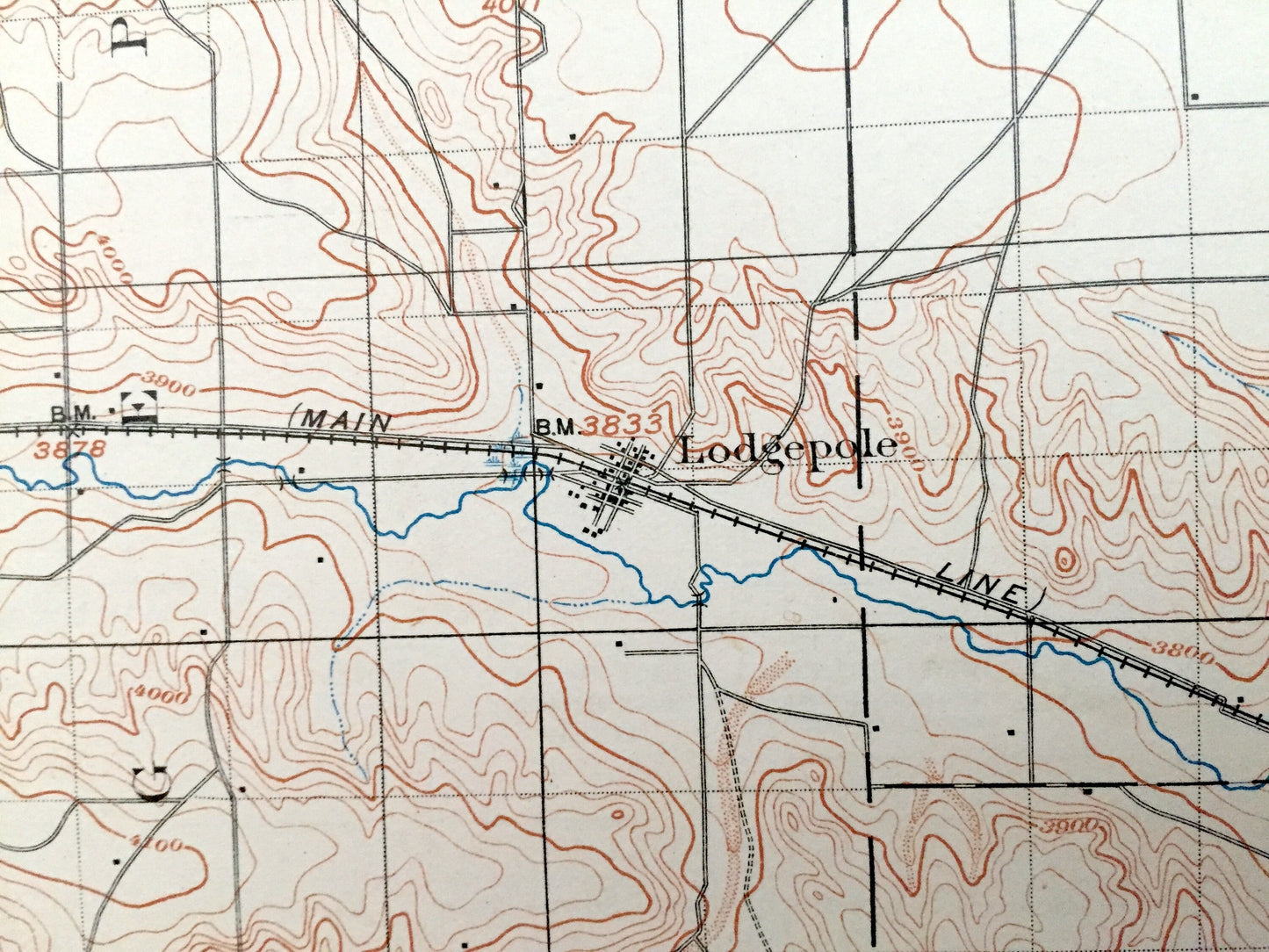 Antique Sidney, Nebraska 1899 US Geological Survey Topographic Map – Colton, Lodgepole, Chappell, Green, Eagle, Rush Creek, Davison Lisco NE