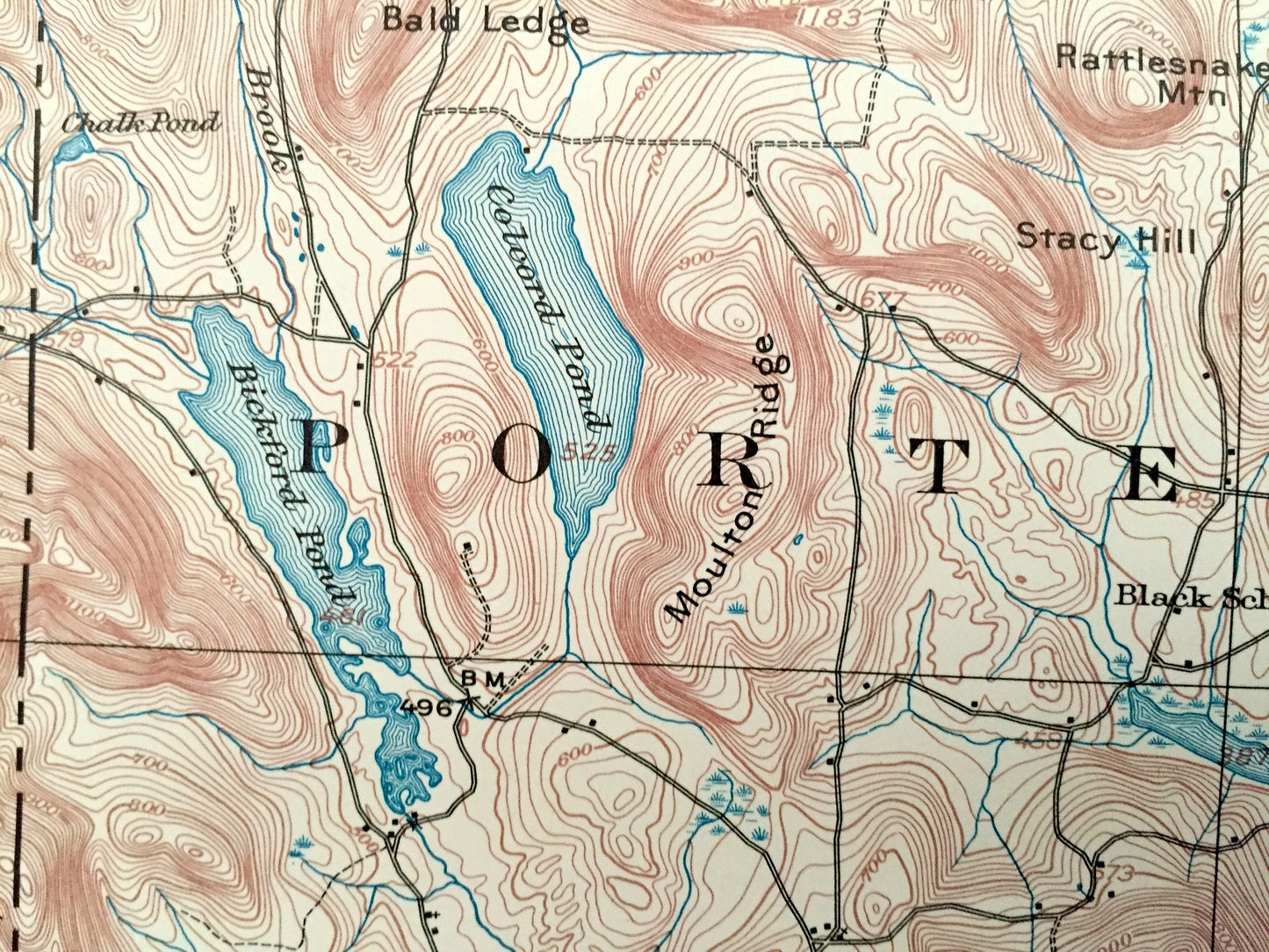 Antique Kezar Falls, Maine 1910 US Geological Survey Topographic Map – Parsonfield, Porter, Hiram, Cornish, Brownfield, Denmark, Baldwin, ME