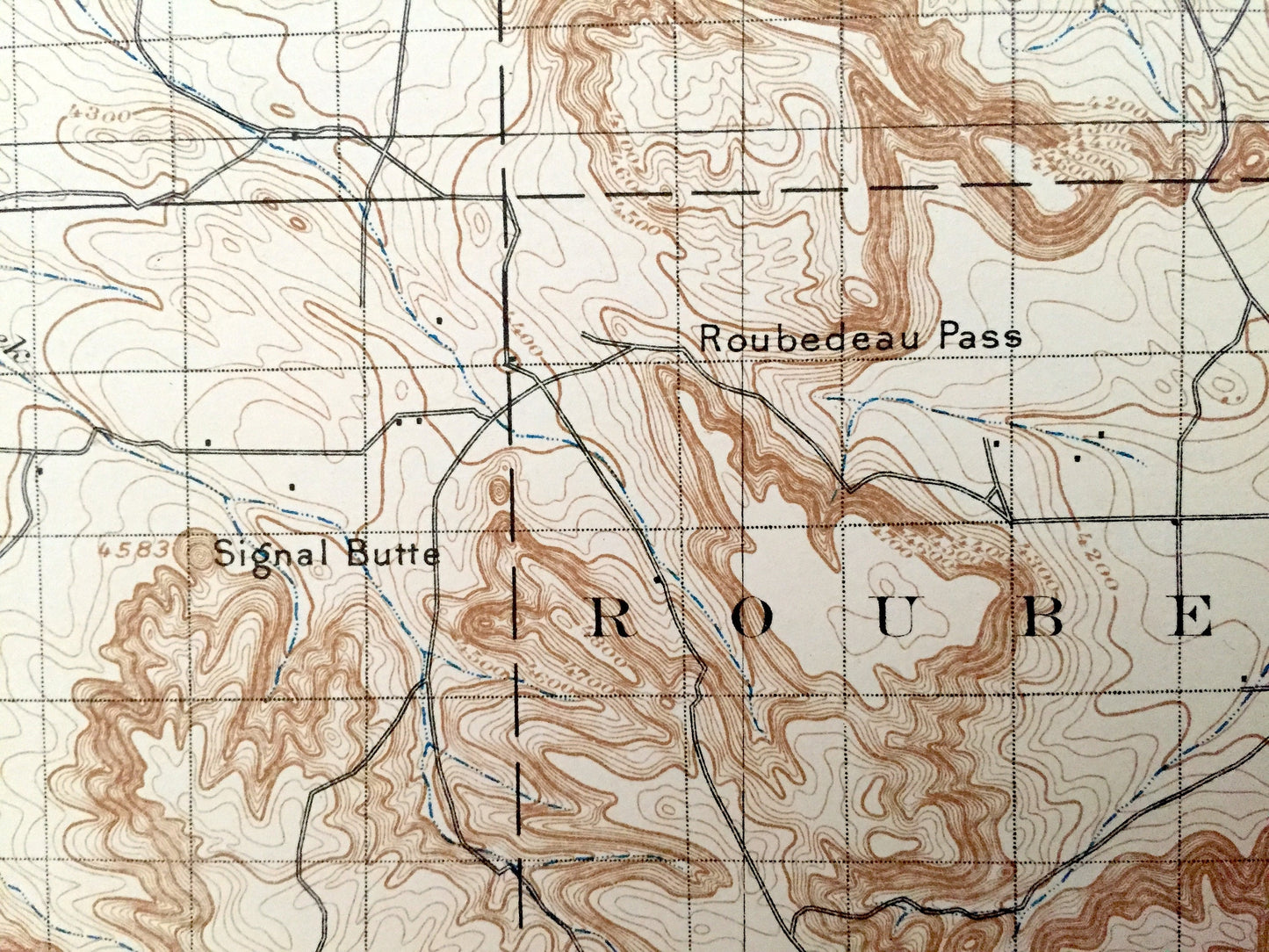 Antique Scottsbluff, Nebraska 1898 US Geological Survey Topographic Map – Rose, Castle Rock, Roubedeau, Kiowa, Ford, Winter Creek, Tabor, NE