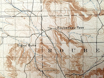 Antique Scottsbluff, Nebraska 1898 US Geological Survey Topographic Map – Rose, Castle Rock, Roubedeau, Kiowa, Ford, Winter Creek, Tabor, NE