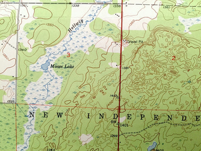 Antique Canyon, Minnesota 1953 US Geological Survey Topographic Map - St Louis County, Cloquet Valley State Forest, Cotton, New Independence