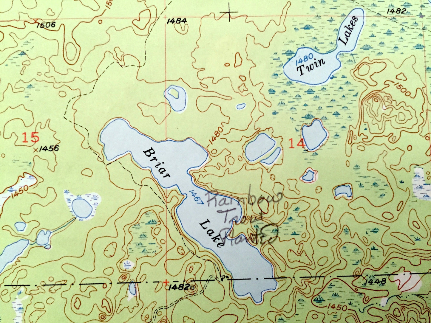 Antique Barrs Lake, Minnesota 1954 US Geological Survey Topographic Map - St Louis County, Cloquet Valley State Forest, Duluth, Normanna, MN