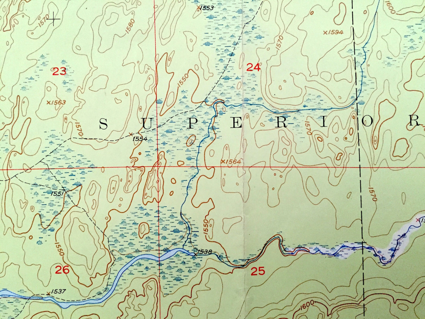 Antique Babbitt SW, Minnesota 1951 US Geological Survey Topographic Map - St Louis County, Superior National Forest, Argo Partridge River MN