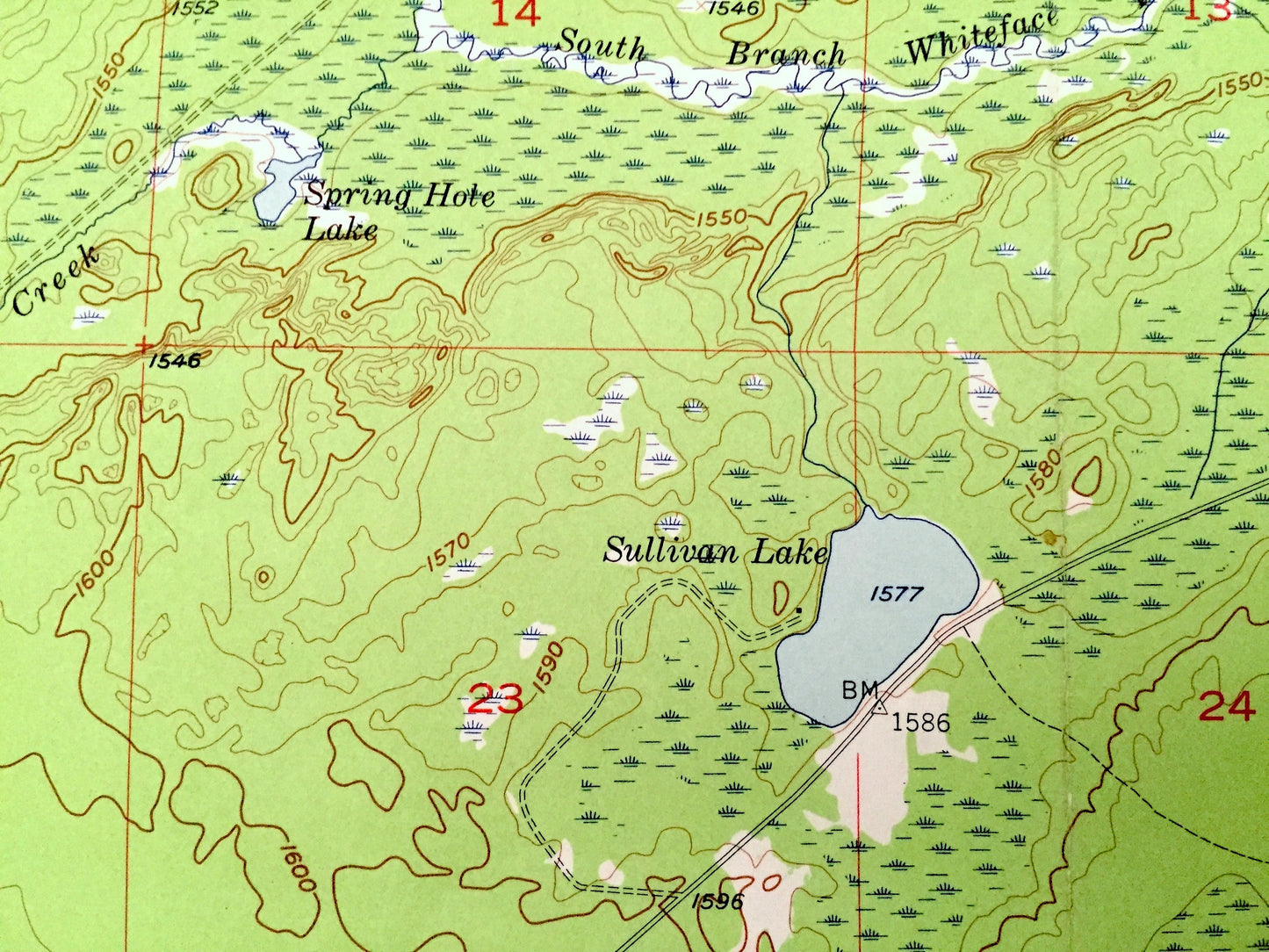 Antique Boulder Lake Reservoir NE, Minnesota 1957 US Geological Survey Topographic Map -  St Louis County, Cloquet Valley State Forest, MN