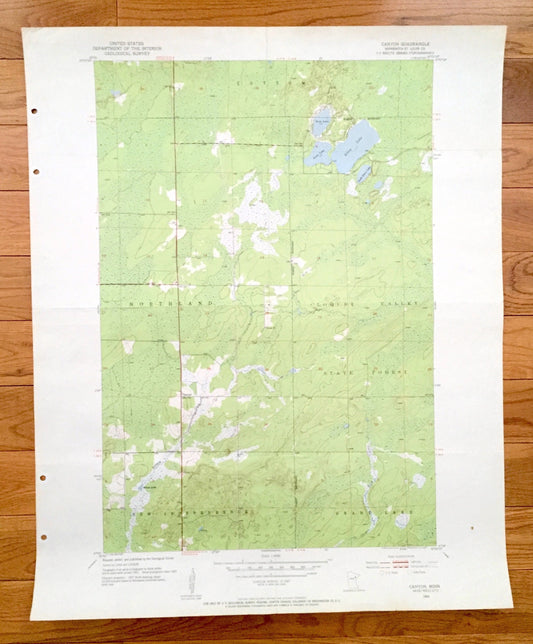 Antique Canyon, Minnesota 1953 US Geological Survey Topographic Map - St Louis County, Cloquet Valley State Forest, Cotton, New Independence