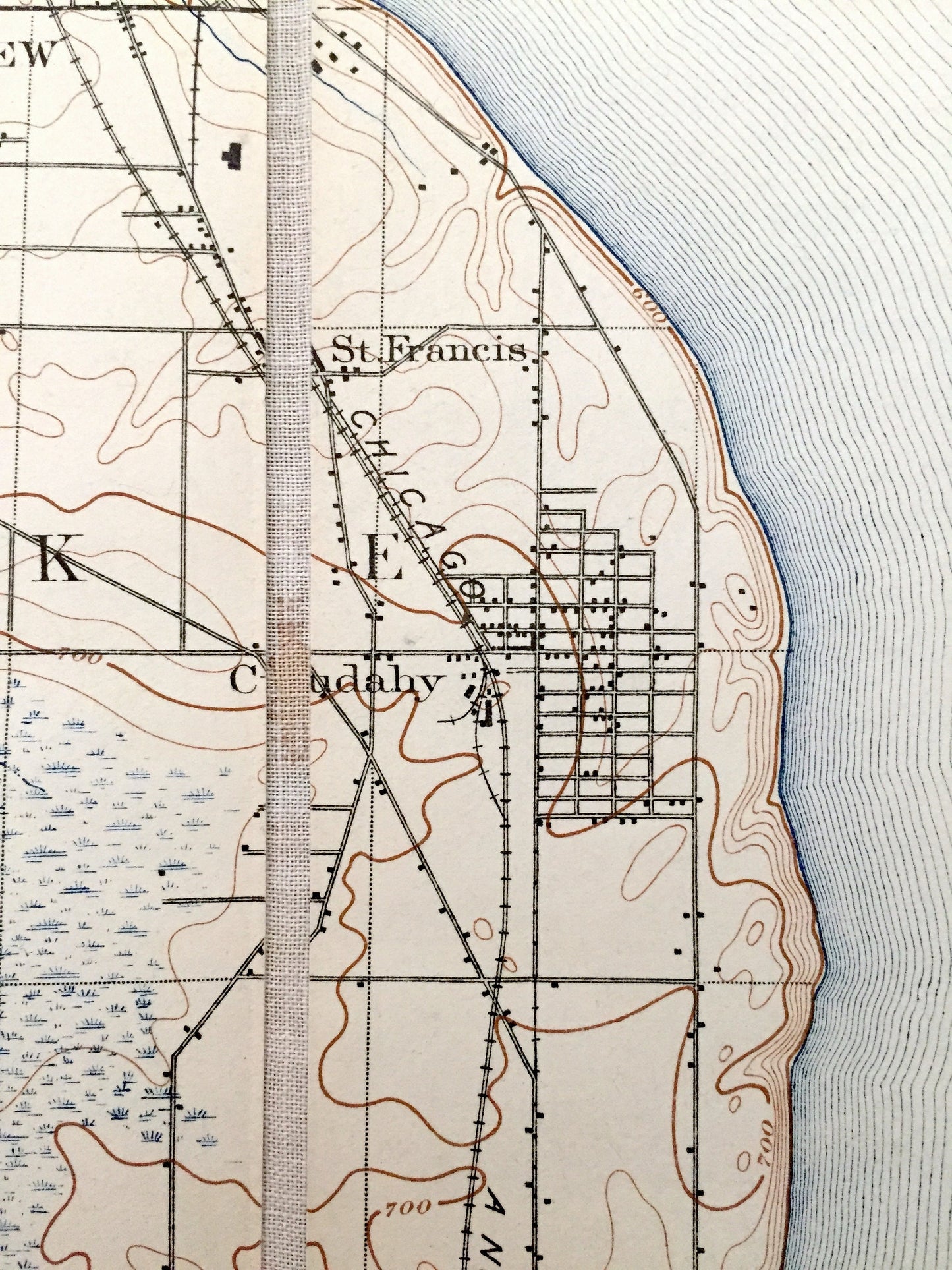 Antique Bayview, Wisconsin 1901 US Geological Survey Topographic Map – Milwaukee, Racine County, Bay View, Cudahy, Wind Point, Oak Creek, WI