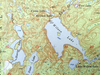 Antique Cramer, Minnesota 1955 US Geological Survey Topographic Map - Lake County, Crystal Bay, Superior National Forest, Silver Island, MN