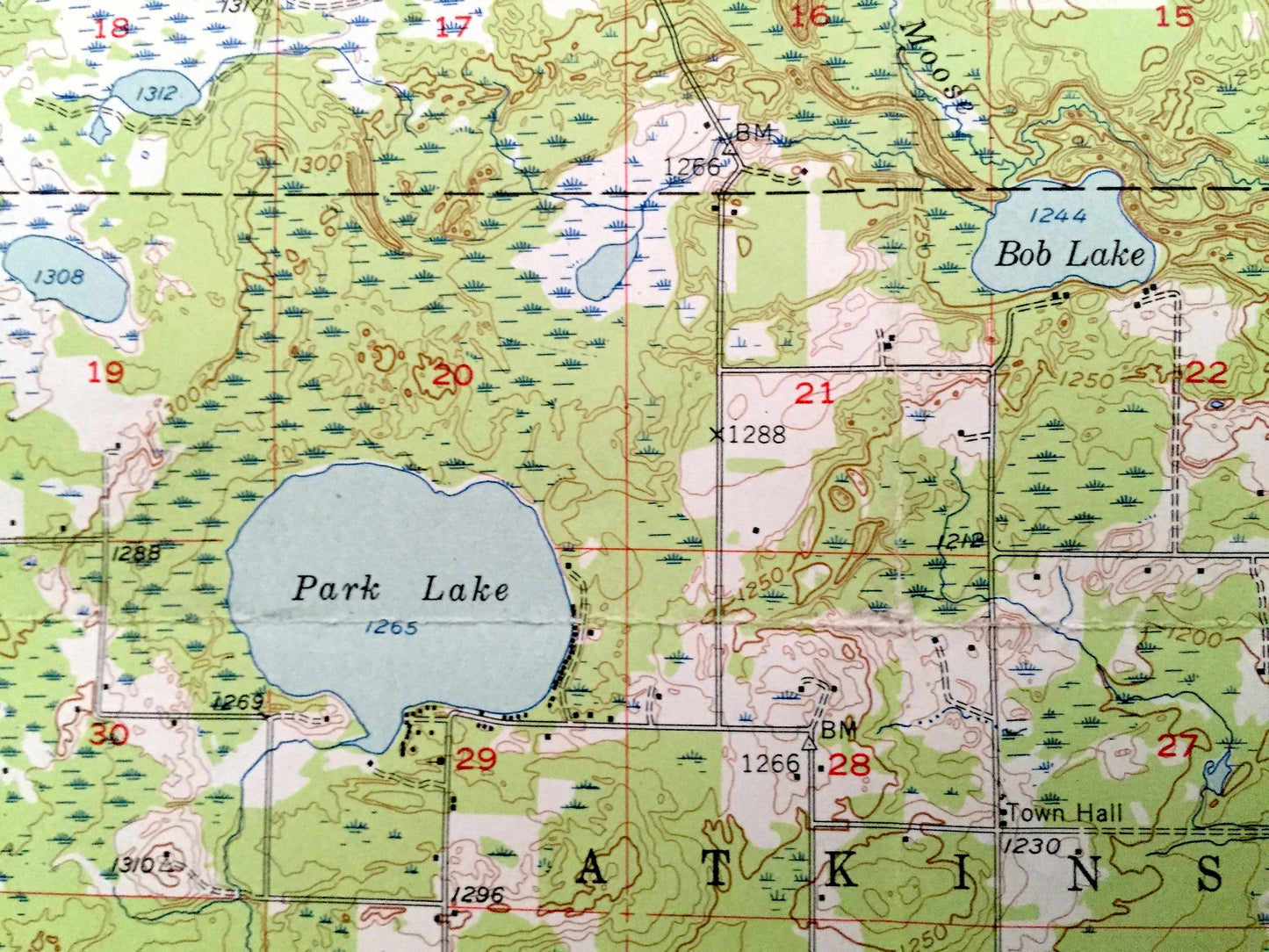 Antique Barnum, Minnesota 1956 US Geological Survey Topographic Map - Carlton County, Skelton, Mahtowa, Blackhoof, Knife Falls Twin Lakes MN
