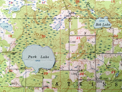 Antique Barnum, Minnesota 1956 US Geological Survey Topographic Map - Carlton County, Skelton, Mahtowa, Blackhoof, Knife Falls Twin Lakes MN