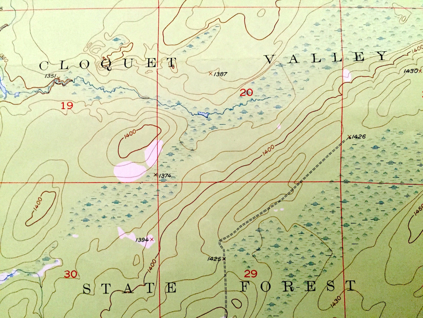 Antique Canyon, Minnesota 1953 US Geological Survey Topographic Map - St Louis County, Cloquet Valley State Forest, Cotton, New Independence