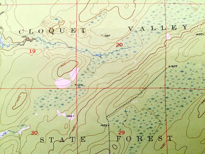 Antique Canyon, Minnesota 1953 US Geological Survey Topographic Map - St Louis County, Cloquet Valley State Forest, Cotton, New Independence