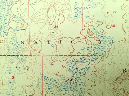 Antique Babbitt SW, Minnesota 1951 US Geological Survey Topographic Map - St Louis County, Superior National Forest, Argo Partridge River MN