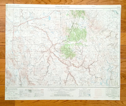 Antique Jordan Valley, Oregon 1955 US Geological Survey Topographic Map – Arock, Rome, Owyhee Canyon, Bowden Hills, Antelope Reservoir OR ID