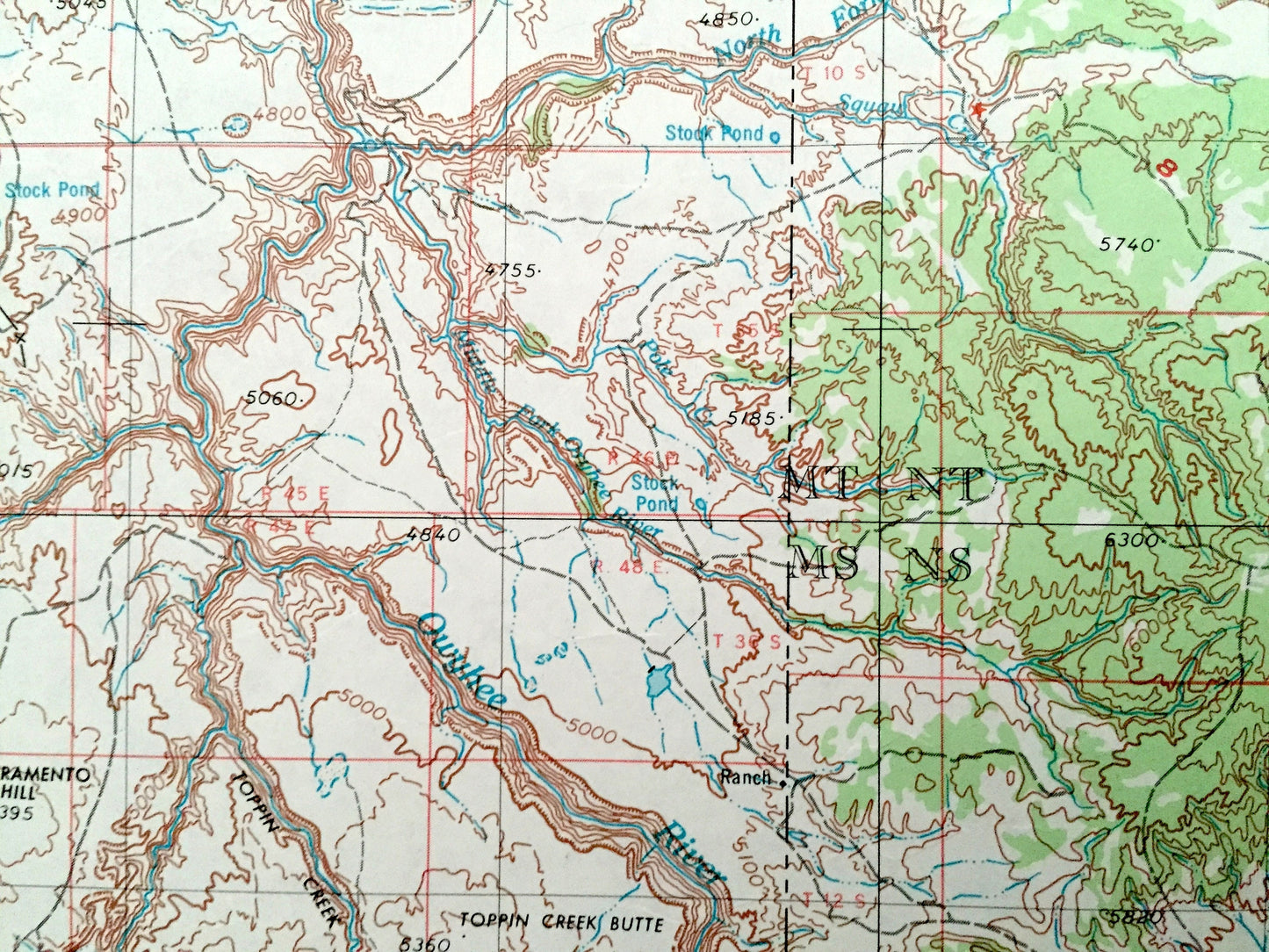 Antique Jordan Valley, Oregon 1955 US Geological Survey Topographic Map – Arock, Rome, Owyhee Canyon, Bowden Hills, Antelope Reservoir OR ID