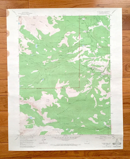 Antique Allens Park, Colorado 1957 US Geological Survey Topographic Map – Meeker Park, Roosevelt National Forest, Rocky Mountain Park, CO