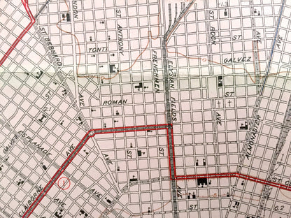Antique New Orleans, Louisiana 1951 WALL SIZE US Geological Survey Topographic Map – Big Easy, Bourbon Street, French Quarter, Saints, la