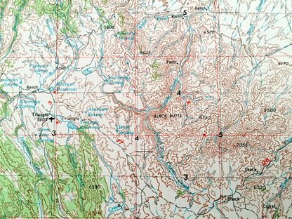Antique Jordan Valley, Oregon 1955 US Geological Survey Topographic Map – Arock, Rome, Owyhee Canyon, Bowden Hills, Antelope Reservoir OR ID