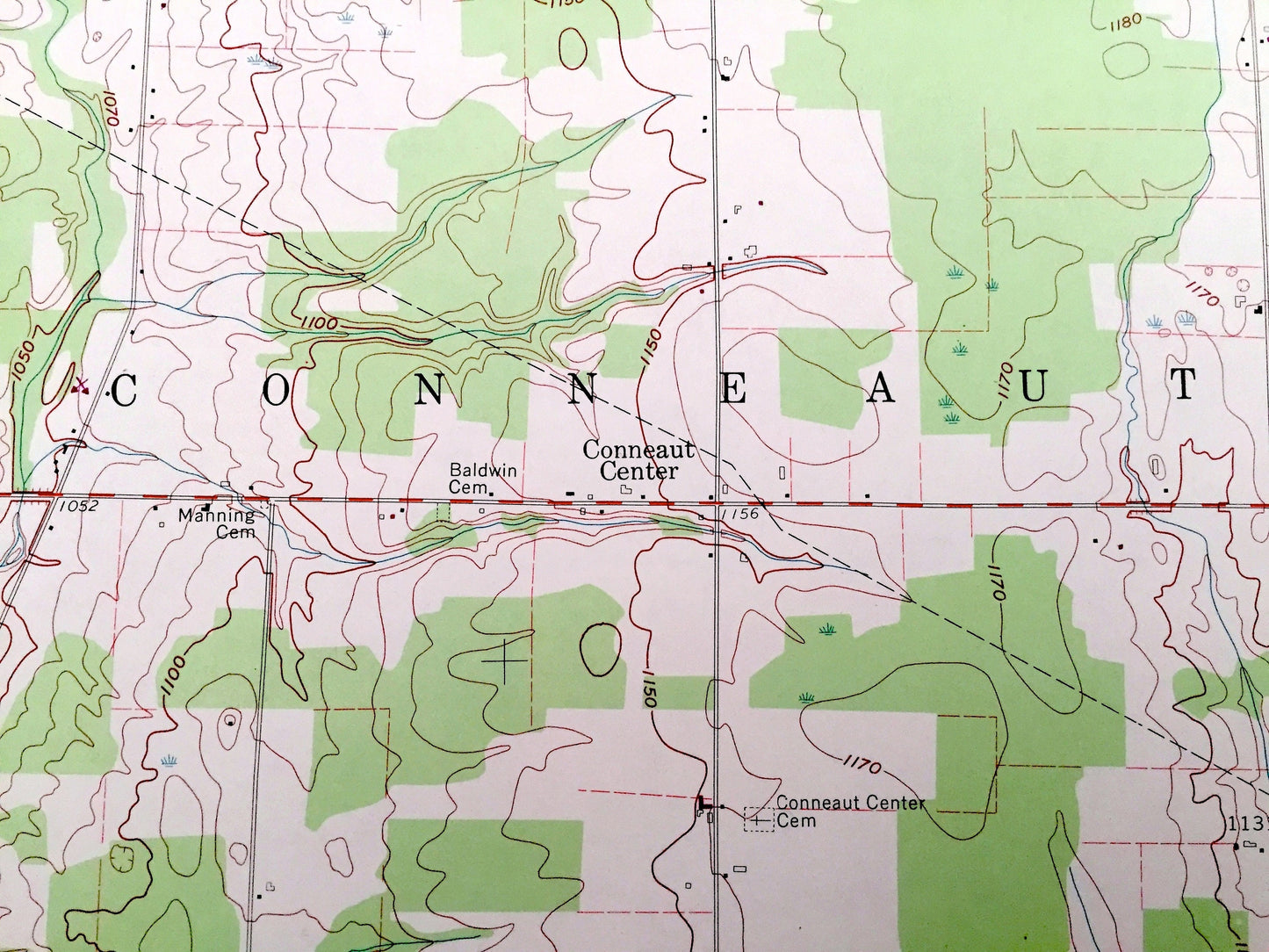 Antique Linesville, Pennsylvania 1959 US Geological Survey Topographic Map – Crawford County, Steamburg, Summit, Shenango Pymatuning Lake PA