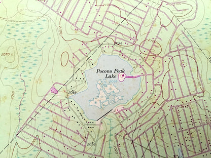 Antique Sterling, Pennsylvania 1965 US Geological Survey Topographic Map - Wayne, Lackawanna County, Madison, Lehigh, Clifton, Poconos PA