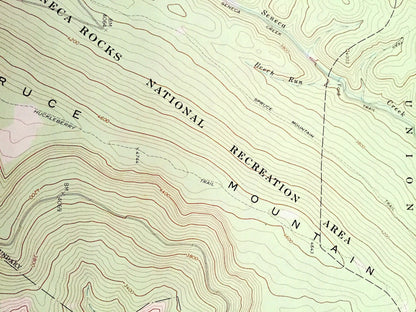 Antique Spruce Knob, West Virginia 1970 US Geological Survey Topographic Map - Pendleton County, Circleville, Union, Dry Fork, Greenbank WV