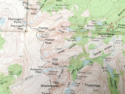 Antique Rocky Mountain National Park, Colorado 1961 US Geological Survey Topographic Map – Roosevelt, Routt, Arapaho, Estes Park, Granby, CO