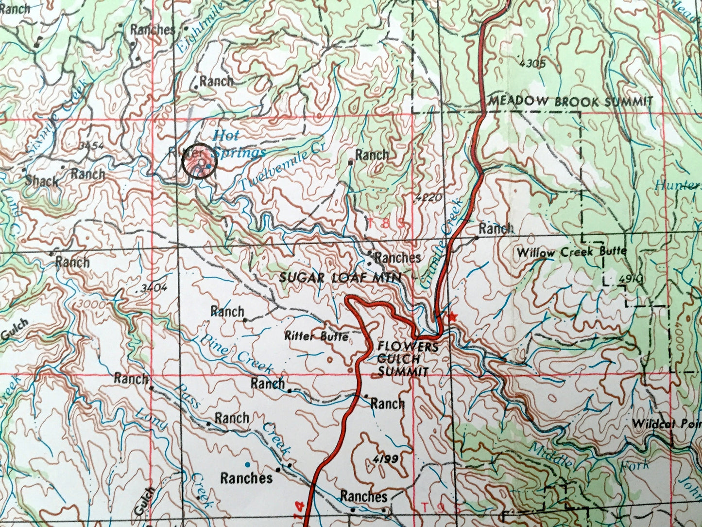 Antique Canyon City, Oregon 1955 US Geological Survey Topographic Map – John Day, Hamilton, Hereford Malheur National Forest Grant County OR