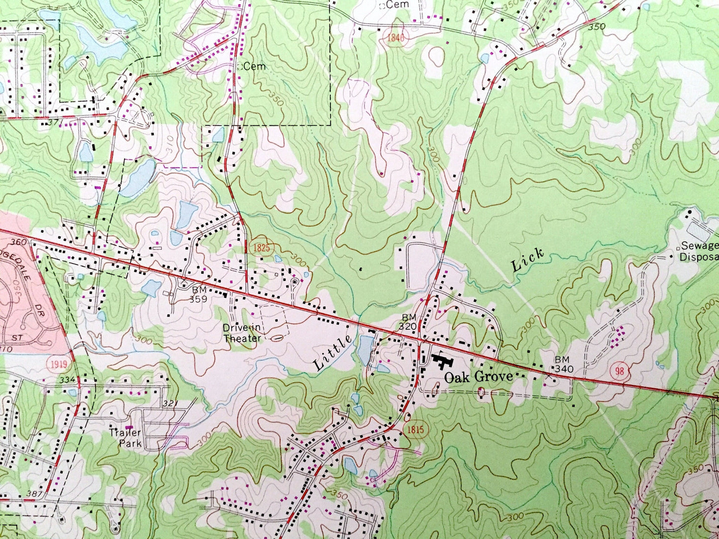 Antique Durham, North Carolina 1973 US Geological Survey Topographic Map – Wake County, Joyland, Hayes, Oak Grove, Brassfield, Bethesda, NC