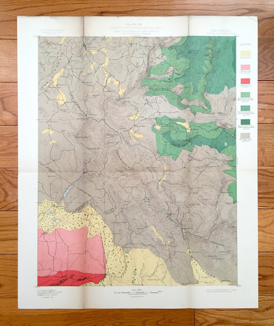 Antique Sonora, California 1891 US Geological Survey Topographic Map – Tuolumne Stanislaus Merced Mariposa County Yosemite National Park CA