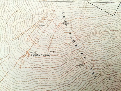 Antique Mauna Loa, Hawaii 1928 US Geological Survey Topographic Map – North Kona, Hamakua, Kau, National Forest, Kau Forest Reserve, HI