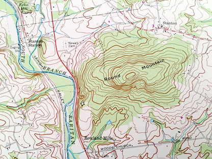 Antique Flemington, New Jersey 1954 US Geological Survey Topographic Map – Hunterdon, Somerset County, Clinton, Readington, Raritan, NJ