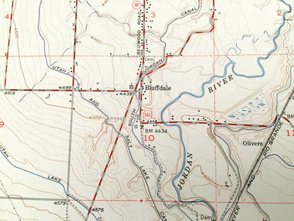 Antique Jordan Narrows, Utah 1951 US Geological Survey Topographic Map – Salt Lake County, Camp Williams Military Reservation, River City UT